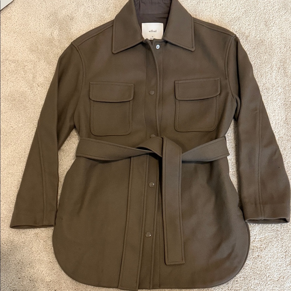 Wilfred Brown Utility Jacket with Belt